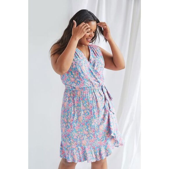 Anthropologie -Plenty by Tracy Reese Botanical Mini Dress size 2x - Picture 1 of 10